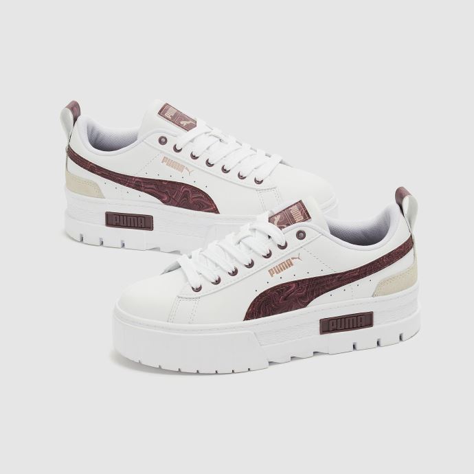 Baskets Puma Canada X Aitana Mayze Swirl Femme White-dusty Plum-pristine
