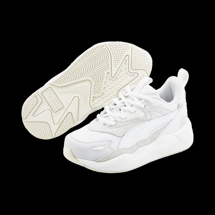 Puma Canada Rs-x Efekt Prm Petites Chaussures Pour Enfants Blanc-gris Plume