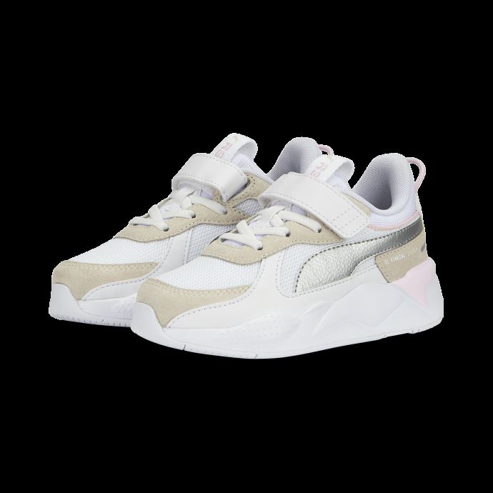 Baskets Rs-x Metallic Alternative Closure+ Enfant Puma Canada White-silver-pristine