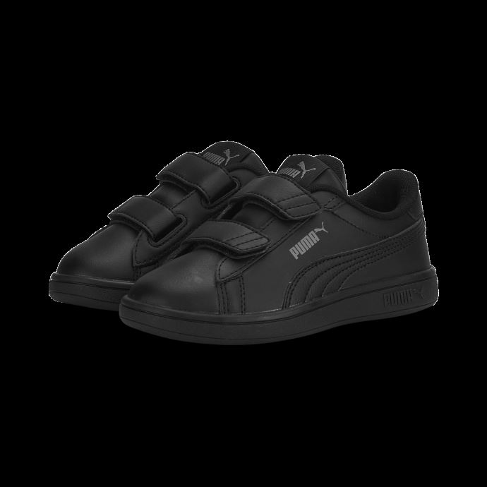 Baskets Smash 3.0 Cuir V Enfant Puma Canada Noir-gris Ombre
