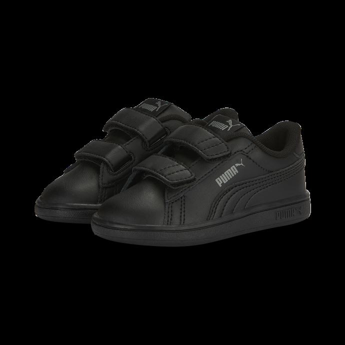 Baskets Puma Canada Smash 3.0 Cuir V Noir-ombre Gris Bébé