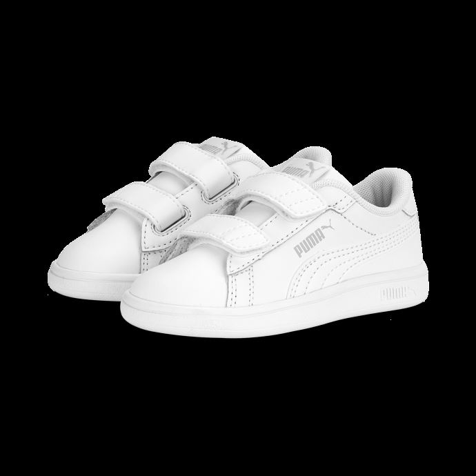 Puma Canada Baskets Smash 3.0 Cuir V Blanc-cool Light Grey Bébé