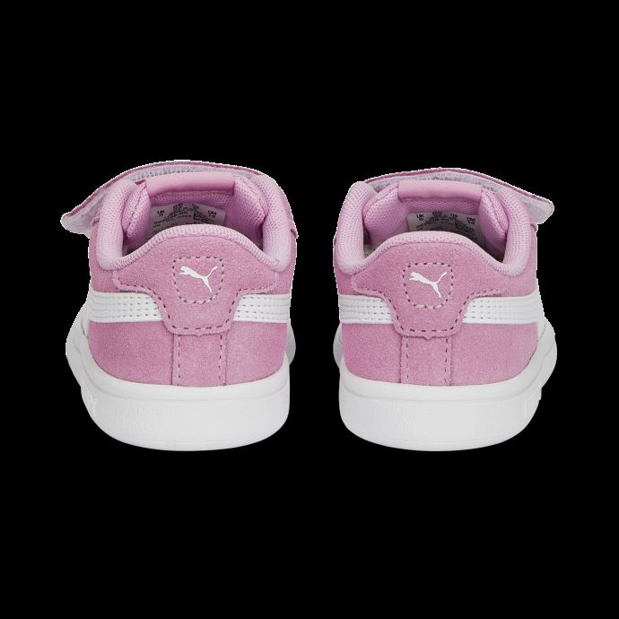 Puma Canada Smash 3.0 Baskets En Daim Bébé Lilas Mousseline-blanc
