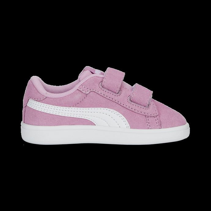 Puma Canada Smash 3.0 Baskets En Daim Bébé Lilas Mousseline-blanc
