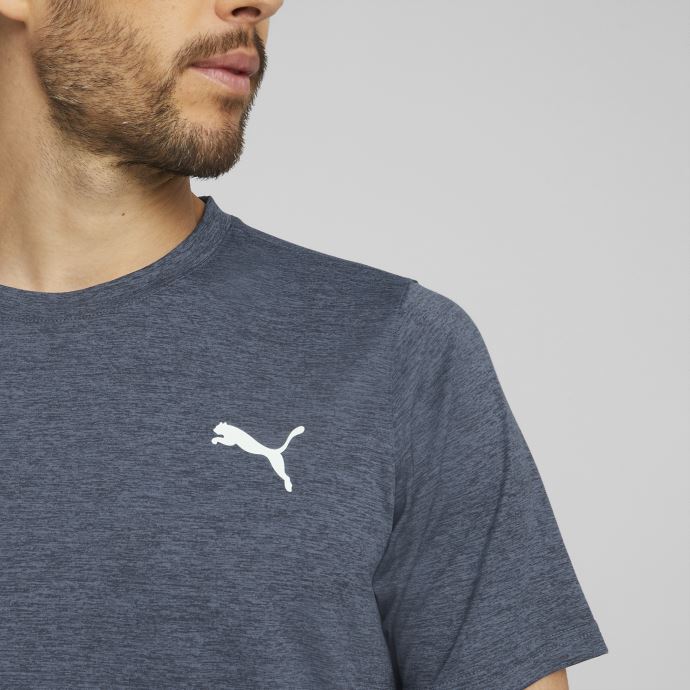 T-shirt D'entraînement à Manches Courtes Heather Préféré Pour Hommes Puma Canada Evening Sky
