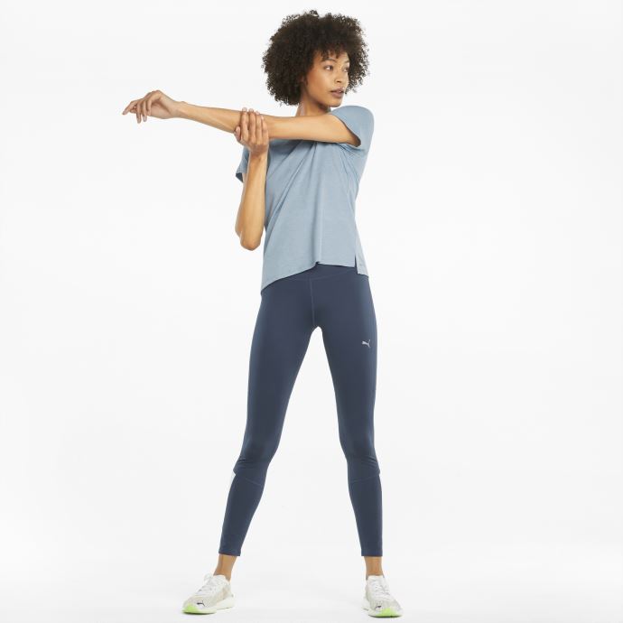 T-shirt De Course à Manches Courtes Pour Femmes Puma Canada Blue Fog Heather Favorite Heather
