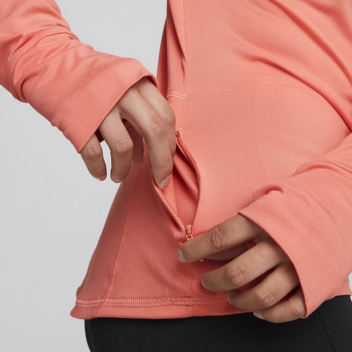 Chandail De Course à Glissière Quart De Favori Rose Carnation Pour Femmes Puma Canada

