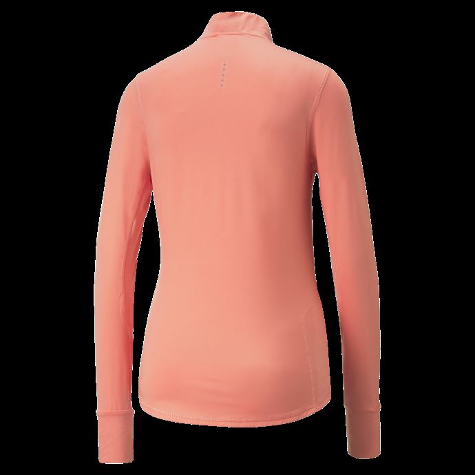 Puma Canada Chandail De Course à Glissière Quart De Favori Rose Carnation Pour Femmes
