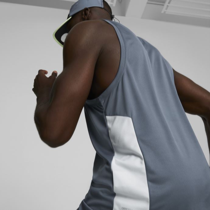 Soirée Sky-gris Platine Puma Canada Débardeur De Course Pour Hommes Favori
