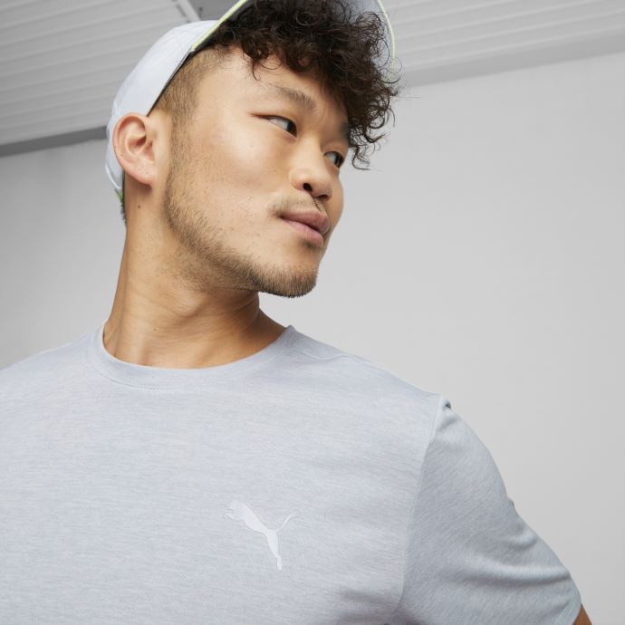 T-shirt De Course à Manches Courtes Favourite Heather Gris Platine Pour Homme Puma Canada