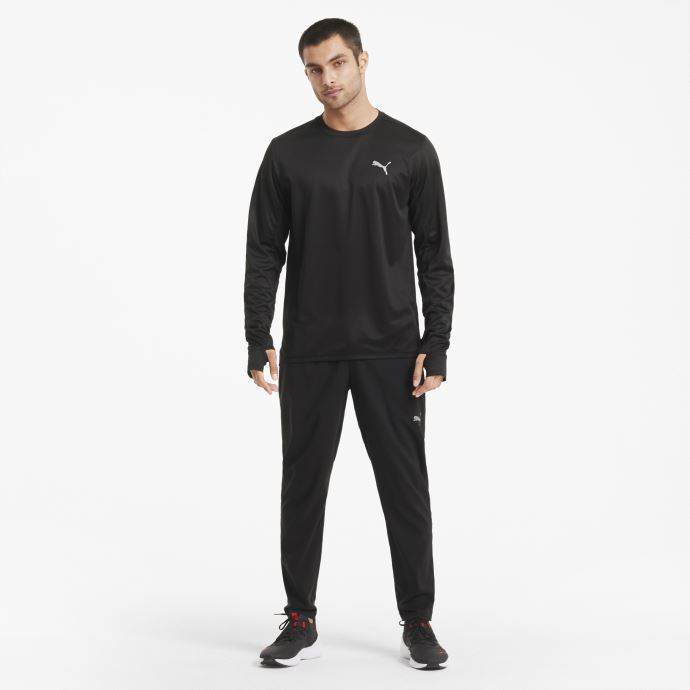 T-shirt De Course Préféré à Manches Longues Pour Hommes Noir Puma Canada
