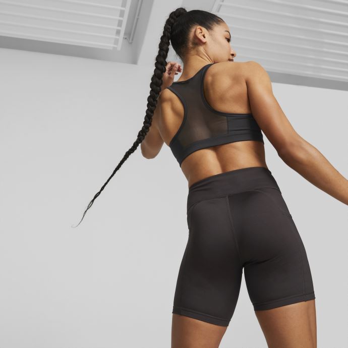 Soutien-gorge D'entraînement Mi-impact 4keeps Pour Femmes Noir-blanc Big Cat Puma Canada