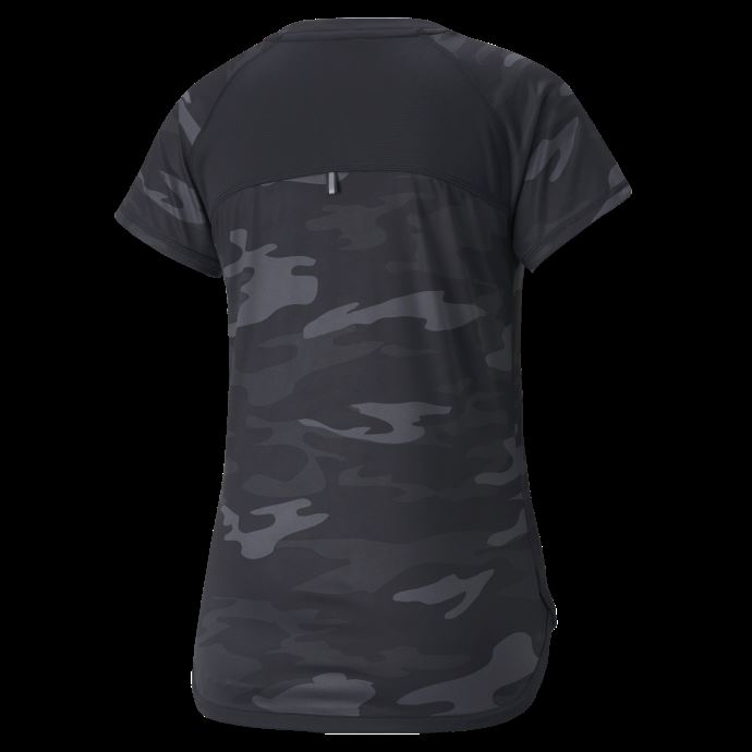 T-shirt De Course Puma Canada Graphique à Manches Courtes Pour Femme Noir