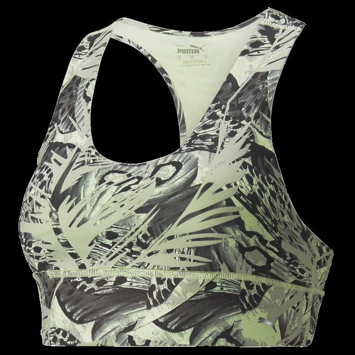 Soutien-gorge D'entraînement Puma Canada Forever Luxe Graphique Pour Femme Printemps Moss-abstract Print
