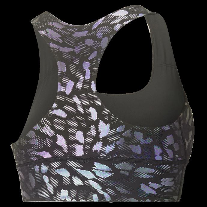 Soutien-gorge D'entraînement Graphique Pour Femmes Forever Luxe Puma Canada Noir-imprimé Irisé
