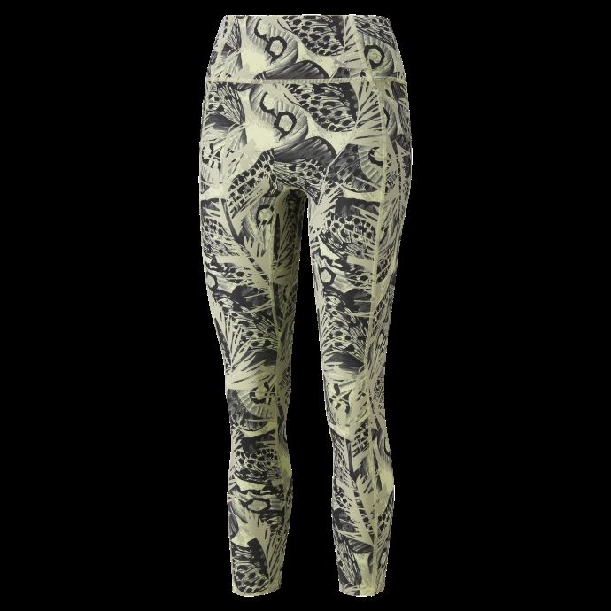 Puma Canada Leggings D'entraînement Print Moss-abstract Pour Femmes Toujours Luxe Graphique

