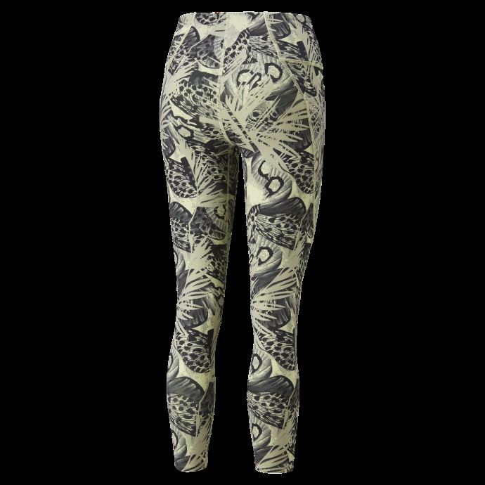 Puma Canada Leggings D'entraînement Print Moss-abstract Pour Femmes Toujours Luxe Graphique
