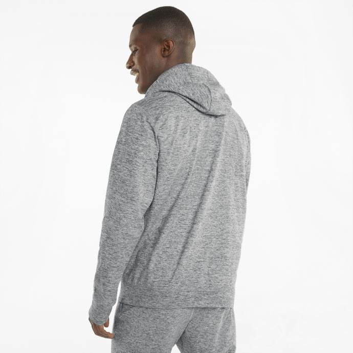 Sweat à Capuche D'entraînement Puma Canada Cloudspun Pour Hommes Gris Moyen Chiné