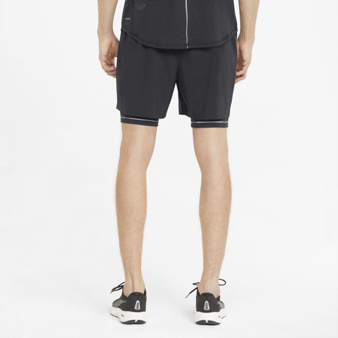 Graphic 2-In-1 5" Men's Running Shorts Puma Canada Black-Black