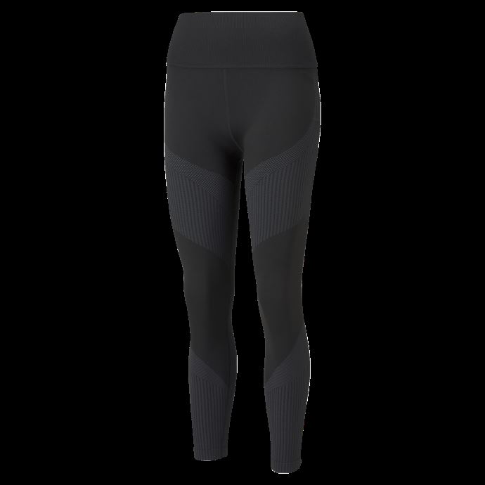 Legging D'entraînement Puma Canada Taille Haute Sans Coutures 7-8 Pour Femme Noir Asphalte
