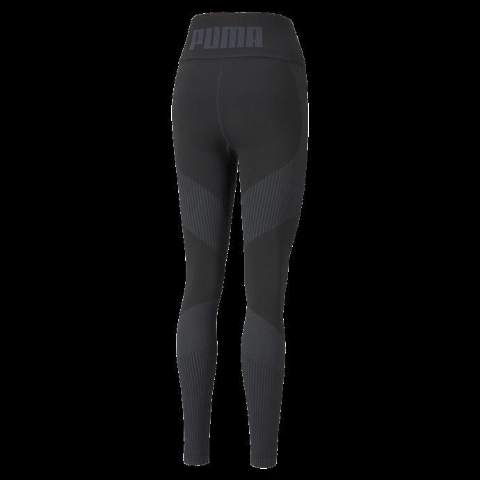 Legging D'entraînement Puma Canada Taille Haute Sans Coutures 7-8 Pour Femme Noir Asphalte
