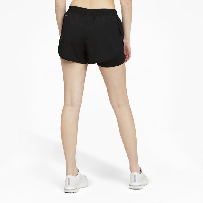 Short De Course Tissé Puma Canada 2 En 1 Pour Femme Noir-noir