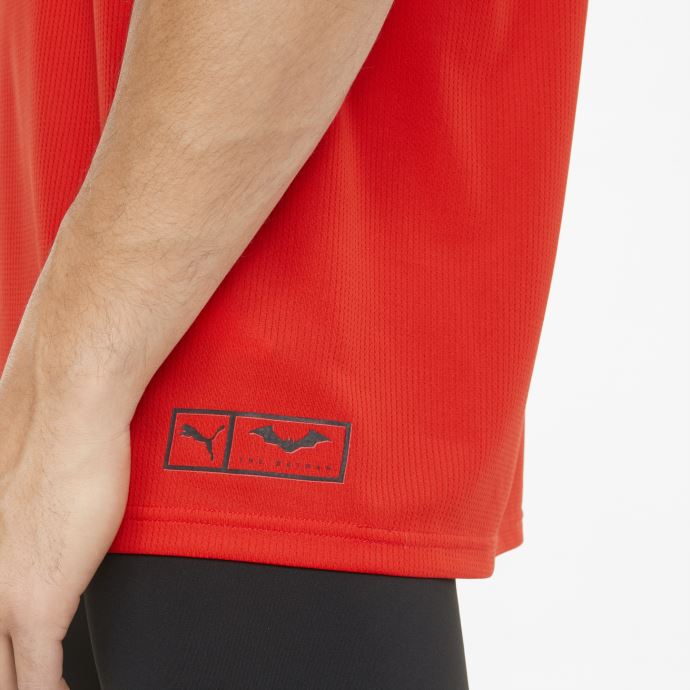 Puma Canada X Batman T-shirt D'entraînement Perforé Pour Hommes Rouge Ardent
