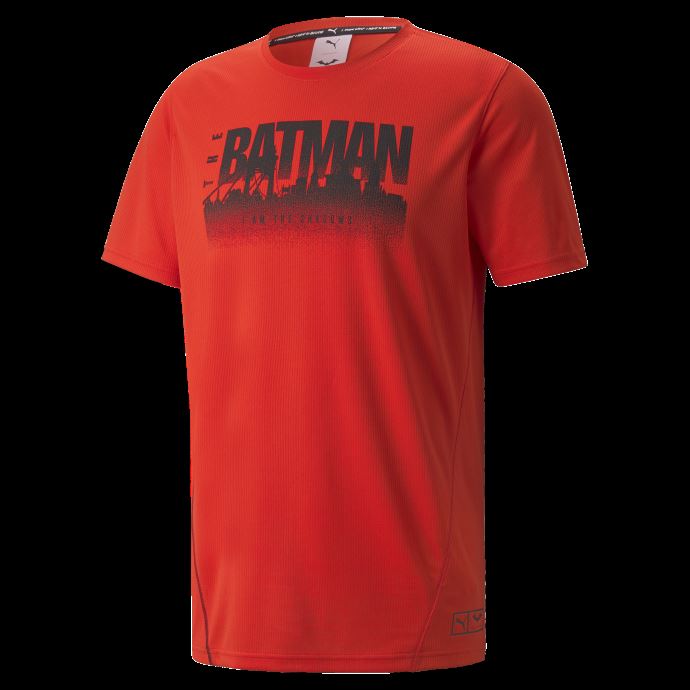 Puma Canada X Batman T-shirt D'entraînement Perforé Pour Hommes Rouge Ardent
