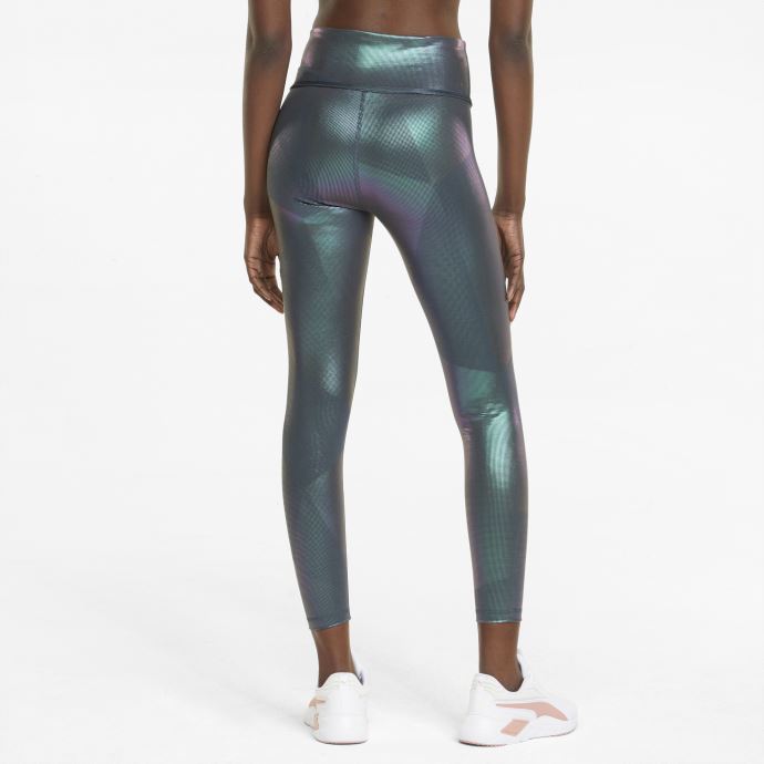 Puma Canada Taille Haute Imprimée 7-8 Leggings D'entraînement Pour Femmes Imprimé Ardoise Foncé Irisé