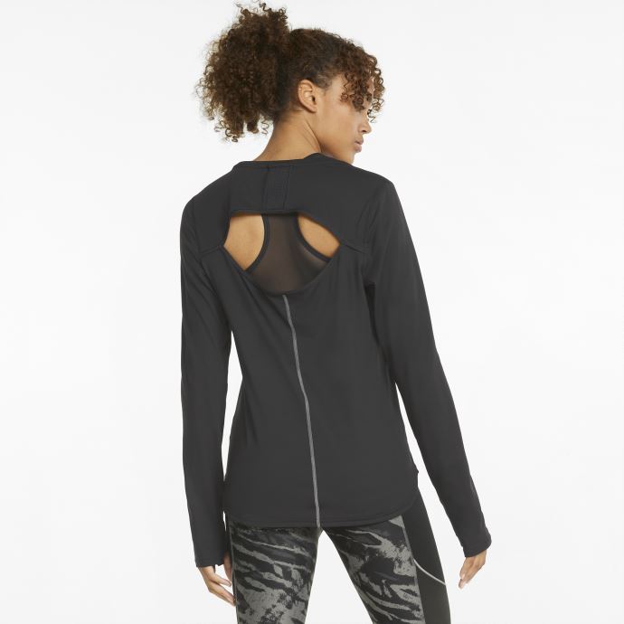 Haut De Course à Manches Longues Pour Femmes Cloudspun Marathon Puma Canada Noir