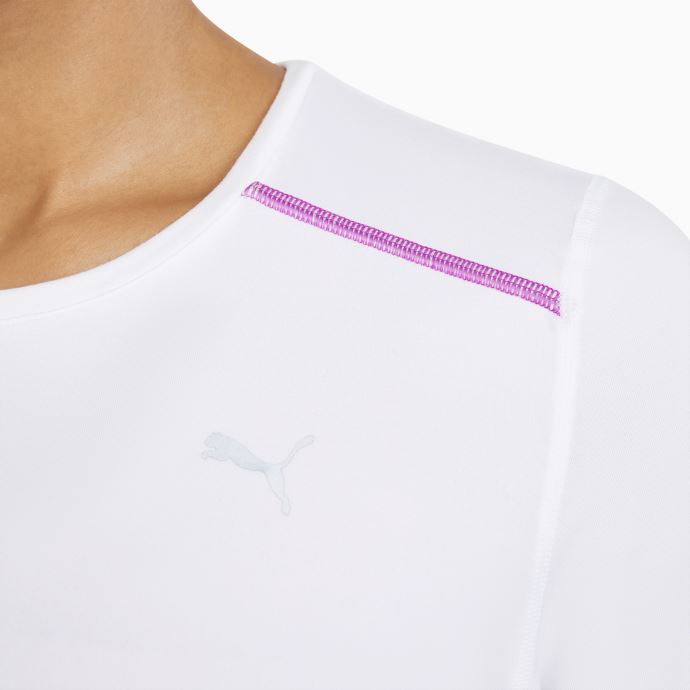 Haut De Running Puma Canada Cloudspun Marathon Blanc Pour Femmes
