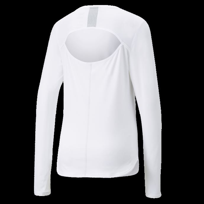 Puma Canada Blanc Cloudspun Marathon Haut De Course à Manches Longues Pour Femmes
