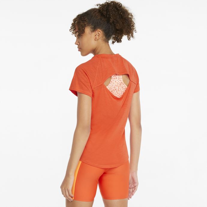Puma Canada Firelight 5k Logo T-shirt De Course à Manches Courtes Pour Femmes