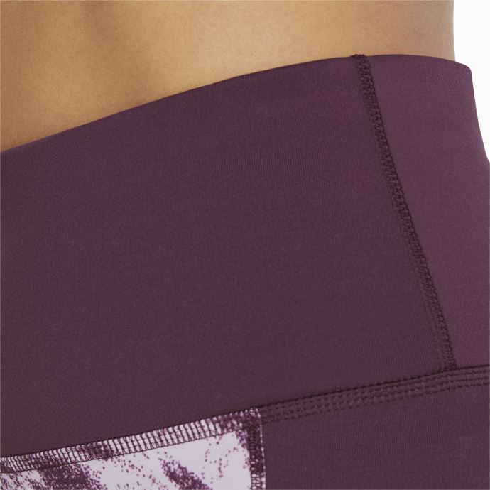 Puma Canada Raisin Vin 5k Graphique Taille Haute 7-8 Leggings De Course Pour Femme
