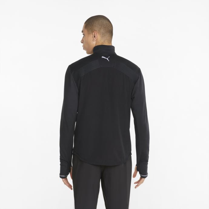 Pull De Course Puma Canada Cloudspun Knit Half-zip Pour Homme Noir