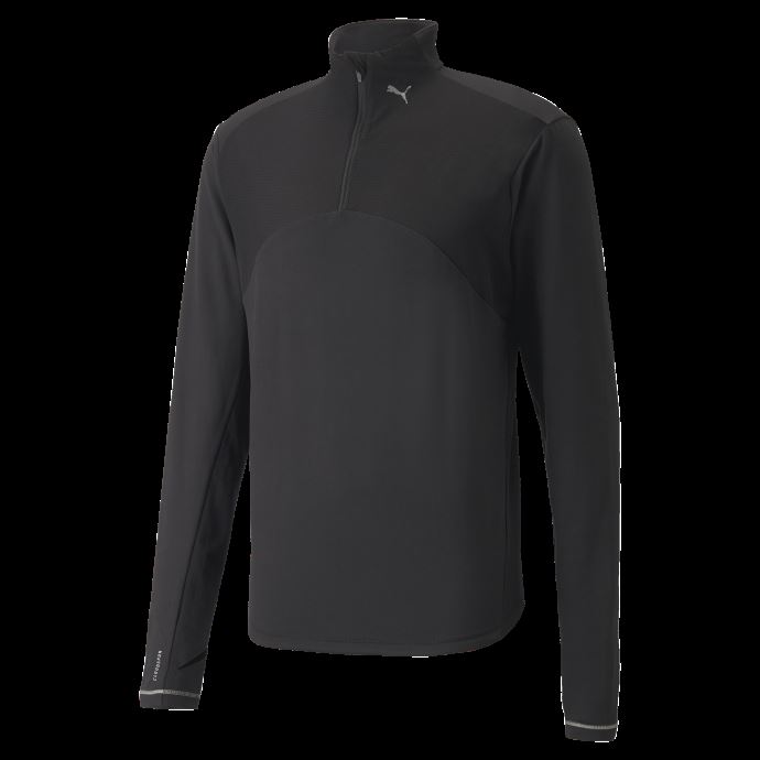 Pull De Course Puma Canada Cloudspun Knit Half-zip Pour Homme Noir

