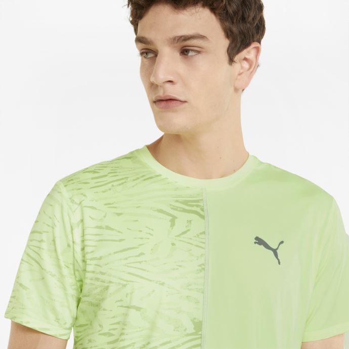 Puma Canada T-shirt De Course Graphique à Manches Courtes Pour Hommes Fizzy Light
