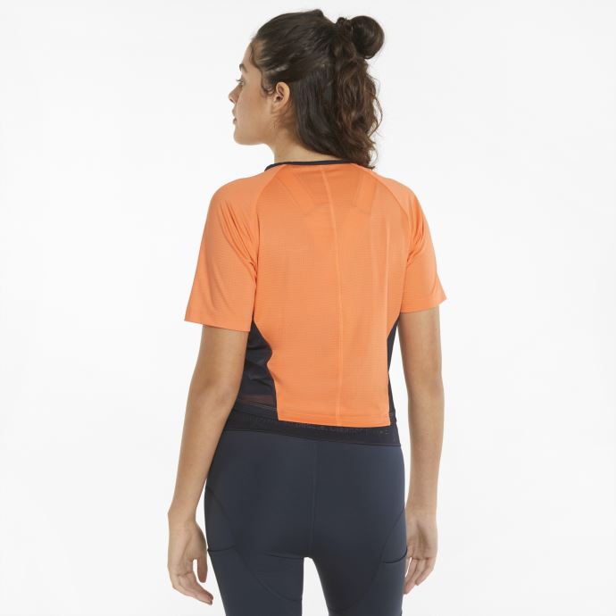 T-shirt Court Puma Canada X First Mile Pour Femme Abricot Profond-ardoise Foncé