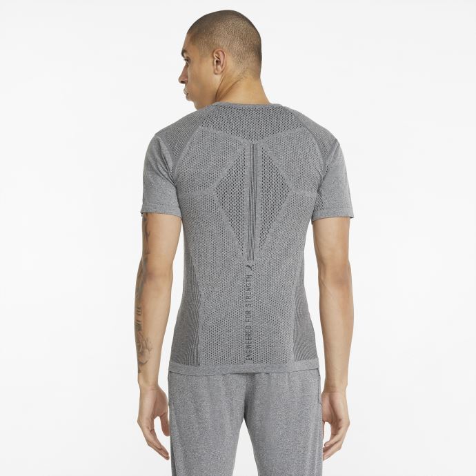 T-shirt D'entraînement Evoknit à Manches Courtes Pour Hommes Black-heather Puma Canada