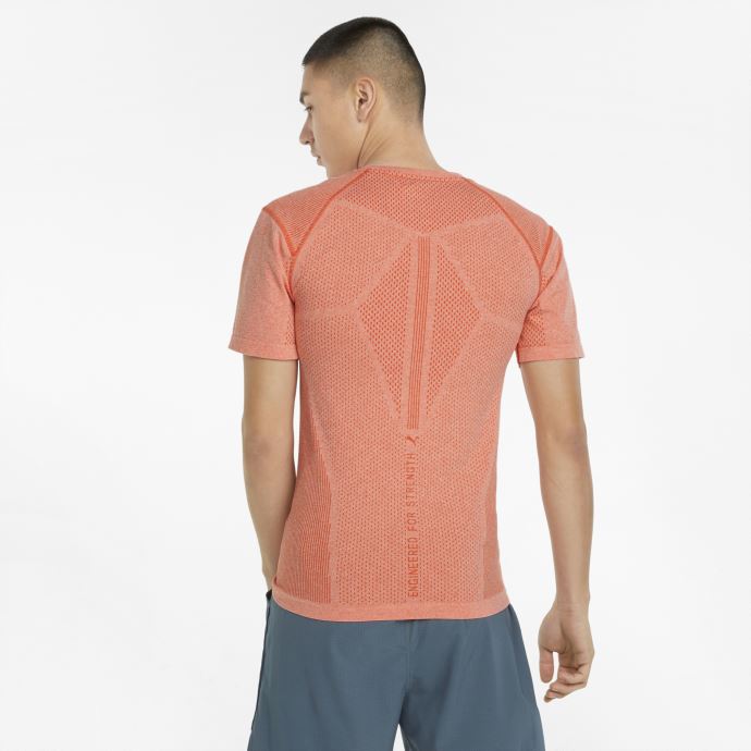 Puma Canada Evoknit T-shirt D'entraînement à Manches Courtes Pour Hommes Tomate Cerise