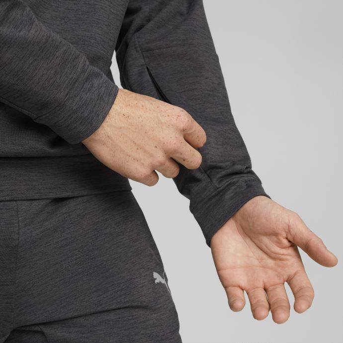 T-shirt D'entraînement à Col Rond Puma Canada Cloudspun Pour Hommes Noir Chiné