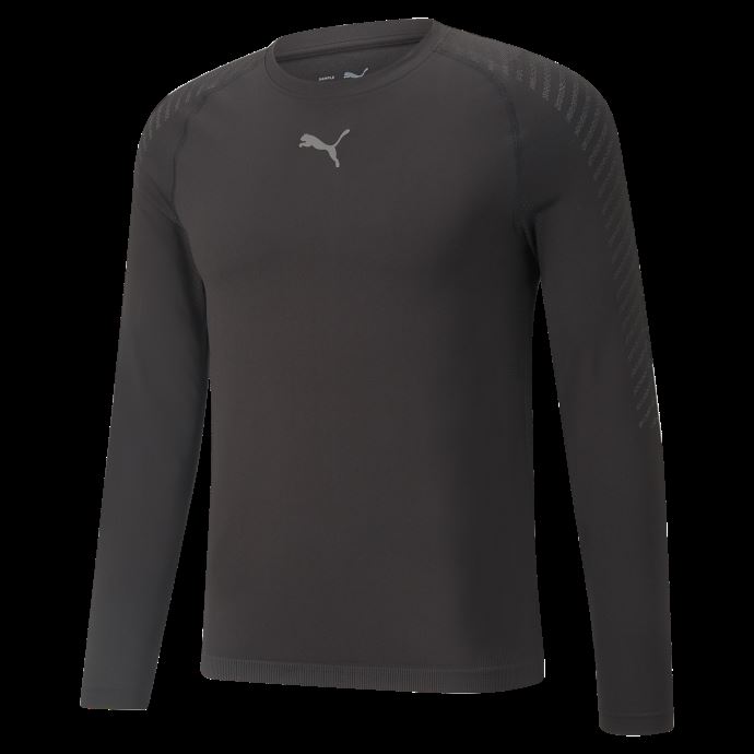 T-shirt D'entraînement Puma Canada Formknit Sans Coutures à Manches Longues Pour Hommes Noir
