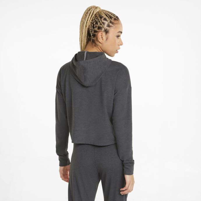 Sweat à Capuche D'entraînement Puma Canada Noir Chiné Cloudspun Pour Femme