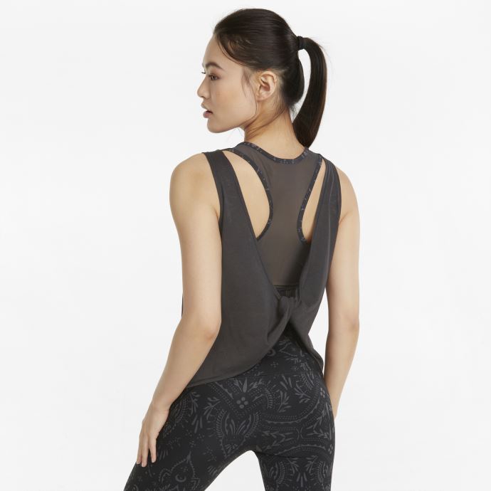 Débardeur D'entraînement Noir Studio Burn Out Twist Pour Femmes Puma Canada
