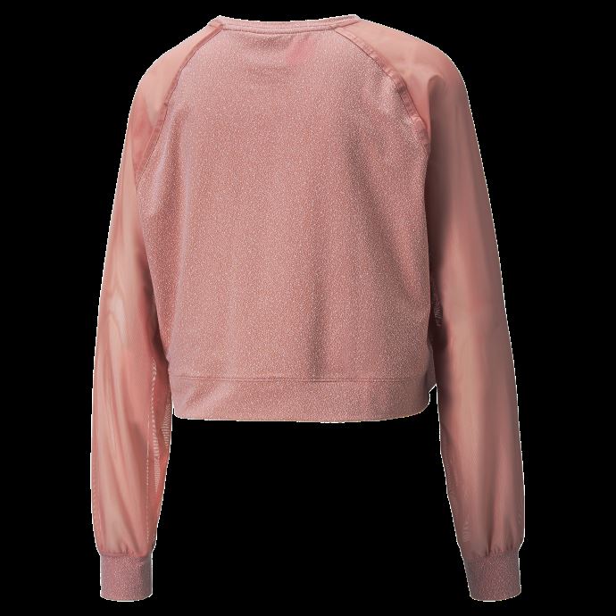 T-shirt D'entraînement à Manches Longues En Maille Cristalline Pour Femmes Puma Canada Rosette
