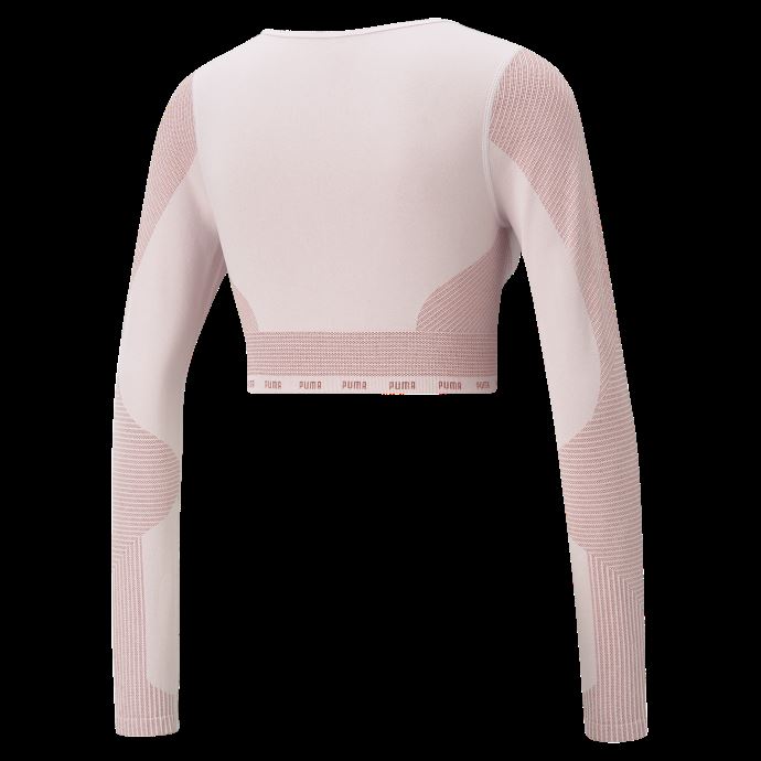 Puma Canada T-shirt D'entraînement Formknit Sans Coutures à Manches Longues Pour Femmes Craie Rose-cuir De Vache