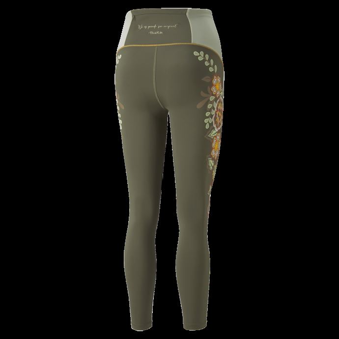 Puma Canada X Frida Kahlo 7-8 Legging D'entraînement Pour Femme Vert Mousse
