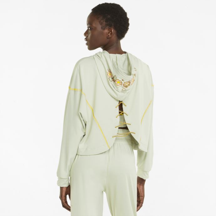 Sweat à Capuche D'entraînement Zippé Pour Femme Spring Moss Puma Canada X Frida Kahlo