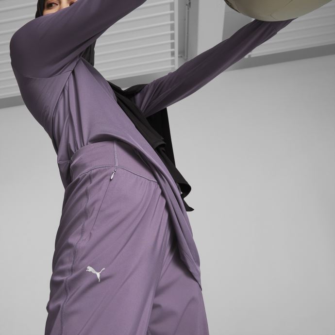 Puma Canada Purple Charcoal Modest Activewear Training Pants Femmes