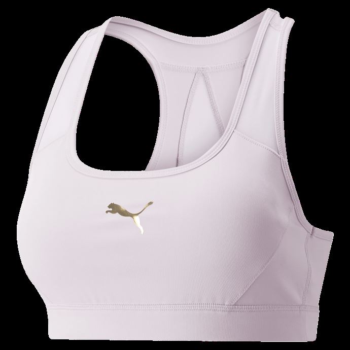 Puma Canada X Pamela Reif Mid Support Mesh Soutien-gorge D'entraînement Pour Femme Lotus